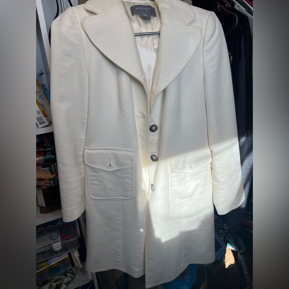 Ann Taylor Elegant Cream Coat